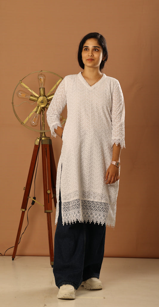 White Kurtis